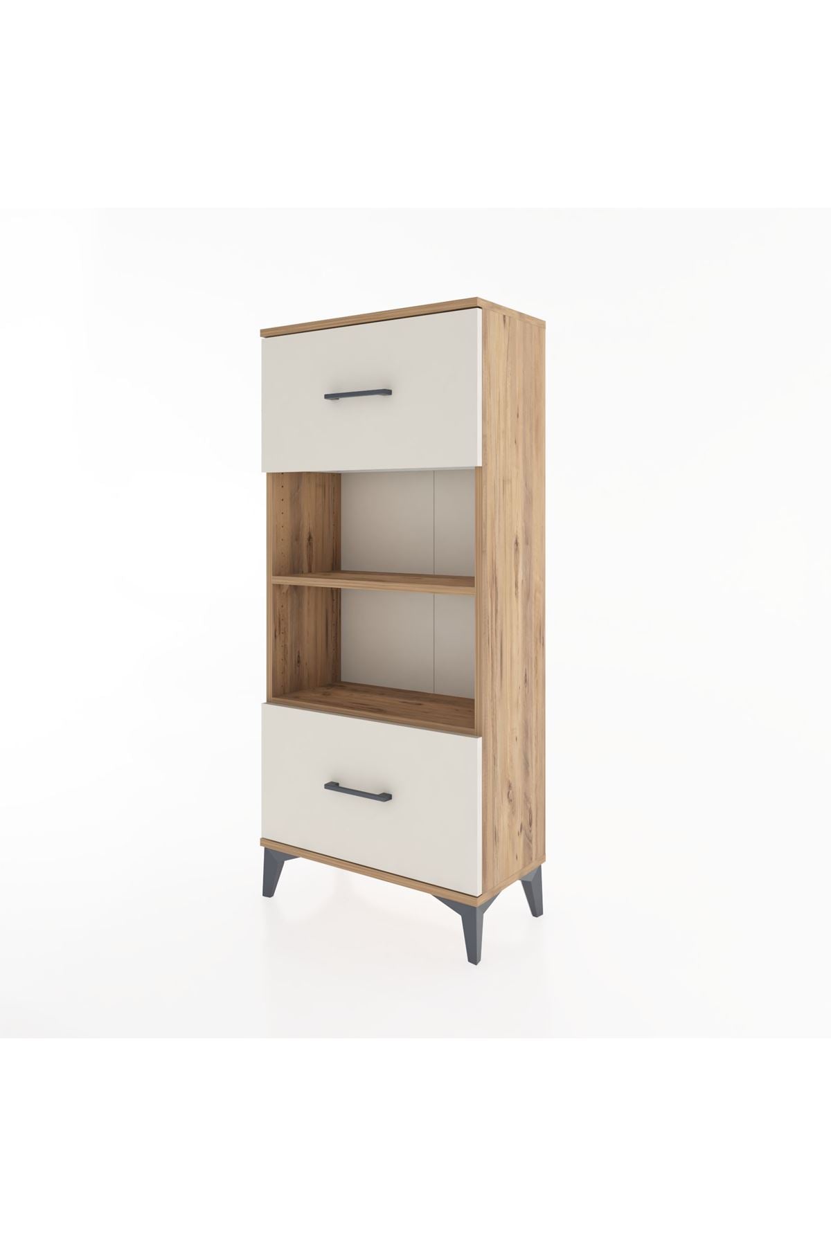 Hyperion Dolap 2 Raflı 2 Çekmeceli 60x44x134 Çam-Aytaşı