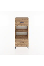 Hyperion Dolap 2 Raflı 2 Çekmeceli 60x44x134 Çam-Çam