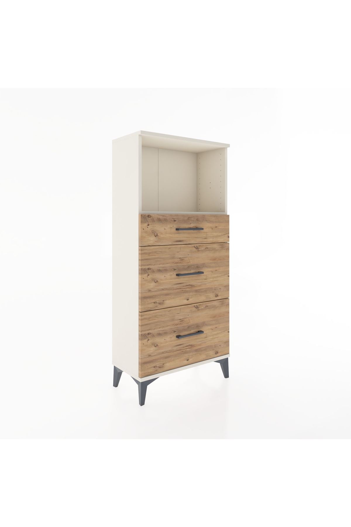Hyperion Dolap Tek Raflı 3 Çekmeceli 60x44x134 - S50M033V3B