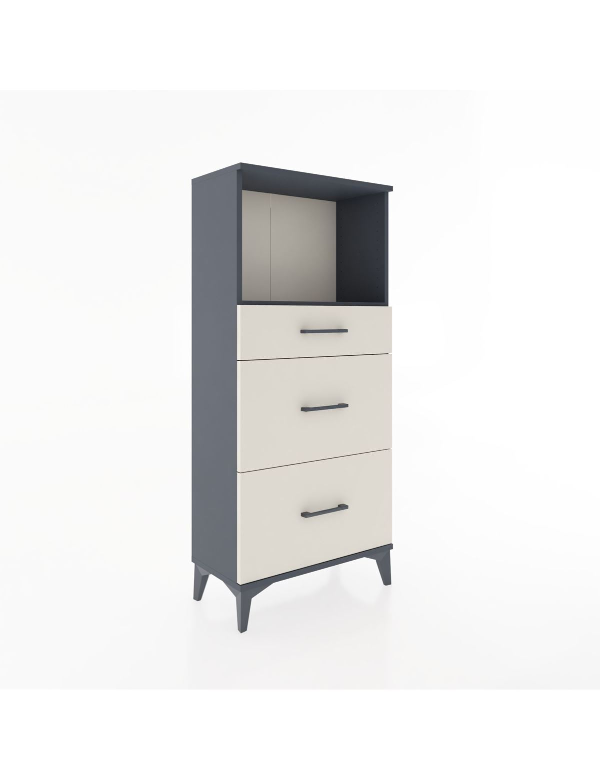 Hyperion Dolap Tek Raflı 3 Çekmeceli 60x44x134 - S50M033V4B