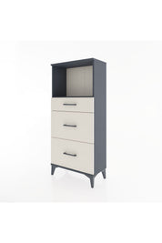 Hyperion Dolap Tek Raflı 3 Çekmeceli 60x44x134 - S50M033V4B