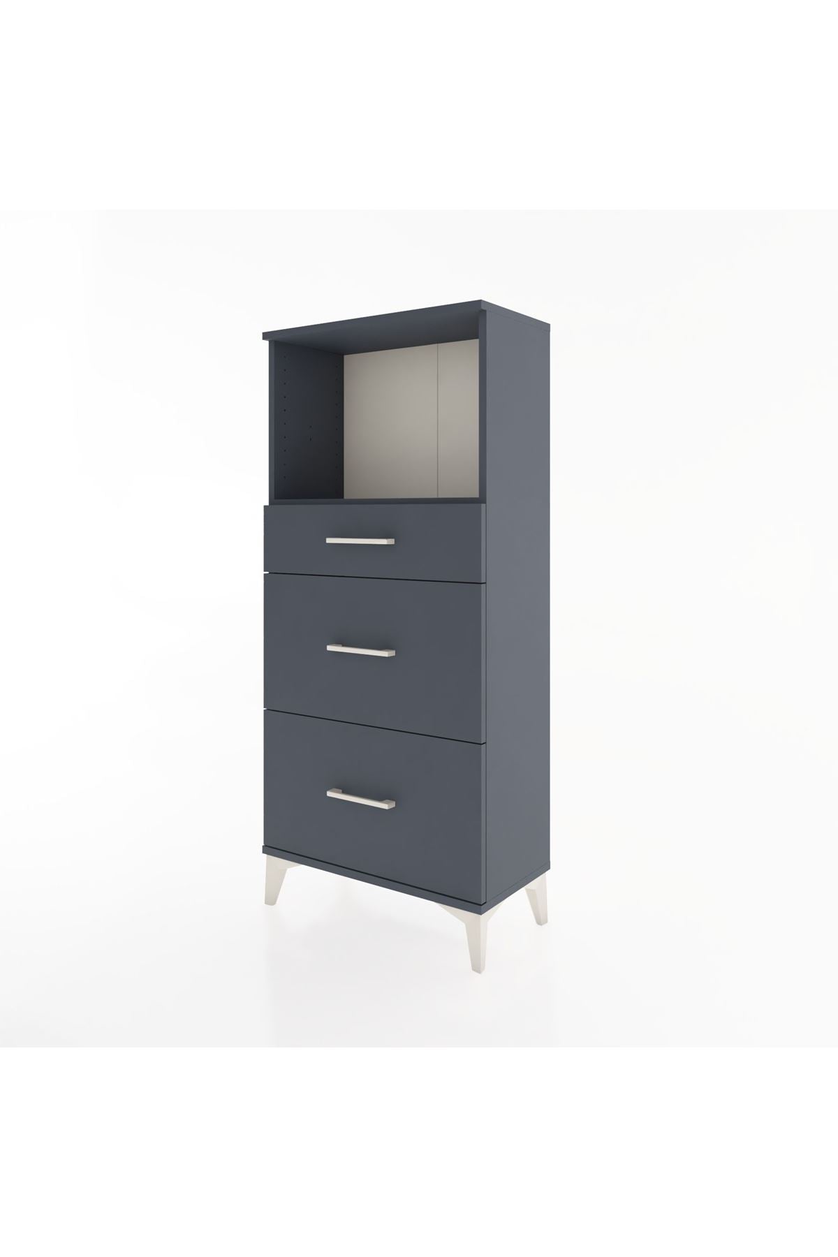 Hyperion Dolap Tek Raflı 3 Çekmeceli 60x44x134 - S50M033V5B