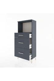 Hyperion Dolap Tek Raflı 3 Çekmeceli 60x44x134 - S50M033V5B