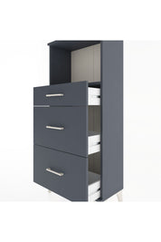 Hyperion Dolap Tek Raflı 3 Çekmeceli 60x44x134 - S50M033V5B