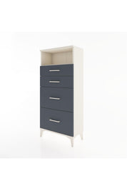 Hyperion Dolap Tek Raflı 4 Çekmeceli 60x44x134 - S50M034V2B