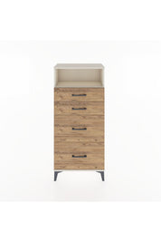 Hyperion Dolap Tek Raflı 4 Çekmeceli 60x44x134 - S50M034V3B