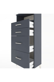 Hyperion Dolap Tek Raflı 4 Çekmeceli 60x44x134 - S50M034V5B