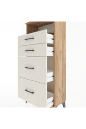 Hyperion Dolap Tek Raflı 4 Çekmeceli 60x44x134 - S50M034V7B