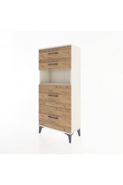 Hyperion Dolap Tek Raflı 4 Çekmeceli 60x44x134 - S50M035V3B