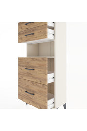 Hyperion Dolap Tek Raflı 4 Çekmeceli 60x44x134 - S50M035V3B