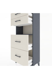 Hyperion Dolap Tek Raflı 4 Çekmeceli 60x44x134 - S50M035V4B