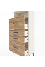 Hyperion Dolap Tek Raflı 4 Çekmeceli 60x44x134 - S50M036V3B