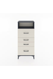 Hyperion Dolap Tek Raflı 4 Çekmeceli 60x44x134 - S50M036V4B