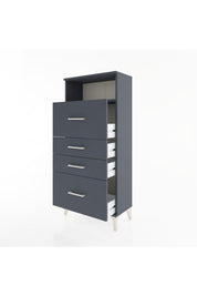 Hyperion Dolap Tek Raflı 4 Çekmeceli 60x44x134 - S50M036V5B