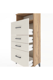 Hyperion Dolap Tek Raflı 4 Çekmeceli 60x44x134 - S50M036V7B