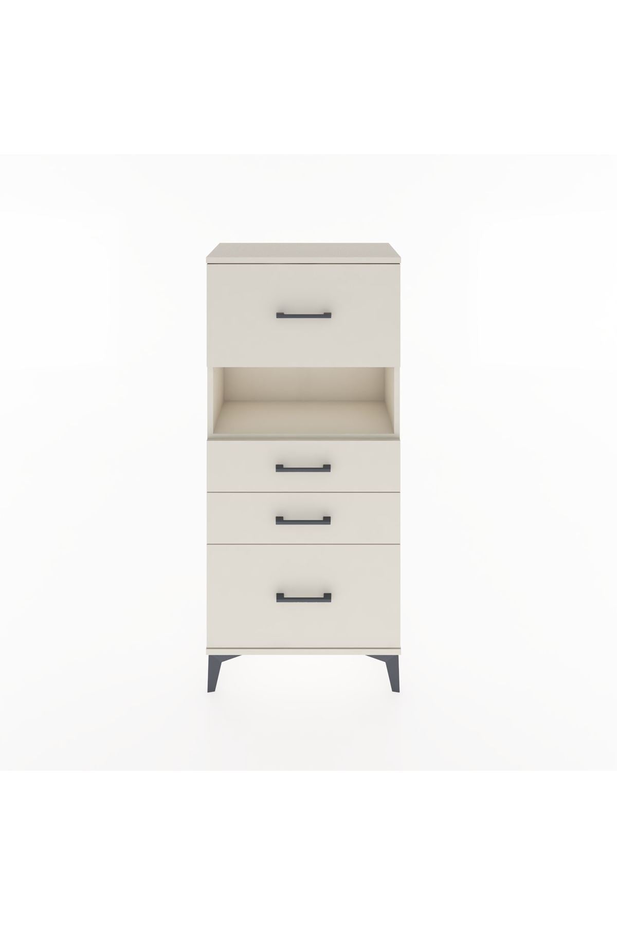 Hyperion Dolap Tek Raflı 4 Çekmeceli 60x44x134 - S50M037V1B