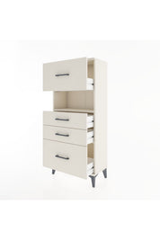 Hyperion Dolap Tek Raflı 4 Çekmeceli 60x44x134 - S50M037V1B