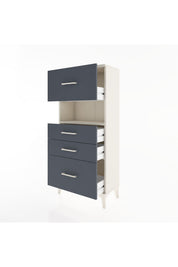 Hyperion Dolap Tek Raflı 4 Çekmeceli 60x44x134 - S50M037V2B