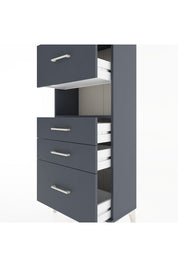 Hyperion Dolap Tek Raflı 4 Çekmeceli 60x44x134 - S50M037V5B