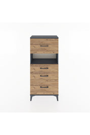 Hyperion Dolap Tek Raflı 4 Çekmeceli 60x44x134 - S50M037V6B