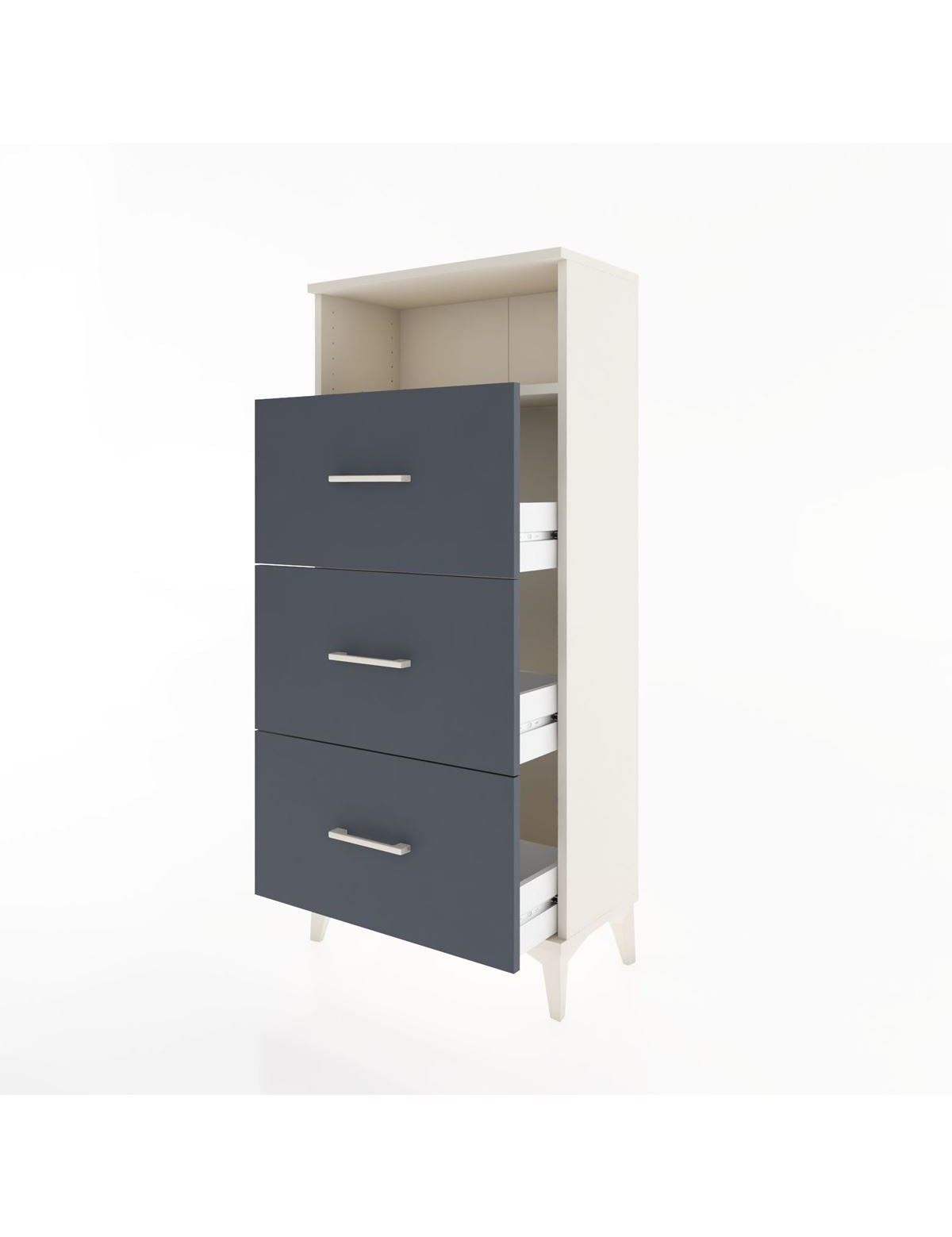 Hyperion Dolap Tek Raflı 3 Çekmeceli 60x44x134 - S50M038V2B