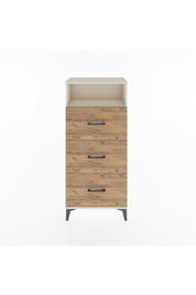 Hyperion Dolap Tek Raflı 3 Çekmeceli 60x44x134 - S50M038V3B