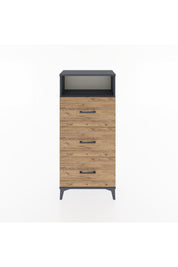 Hyperion Dolap Tek Raflı 3 Çekmeceli 60x44x134 - S50M038V6B