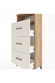 Hyperion Dolap Tek Raflı 3 Çekmeceli 60x44x134 - S50M038V7B