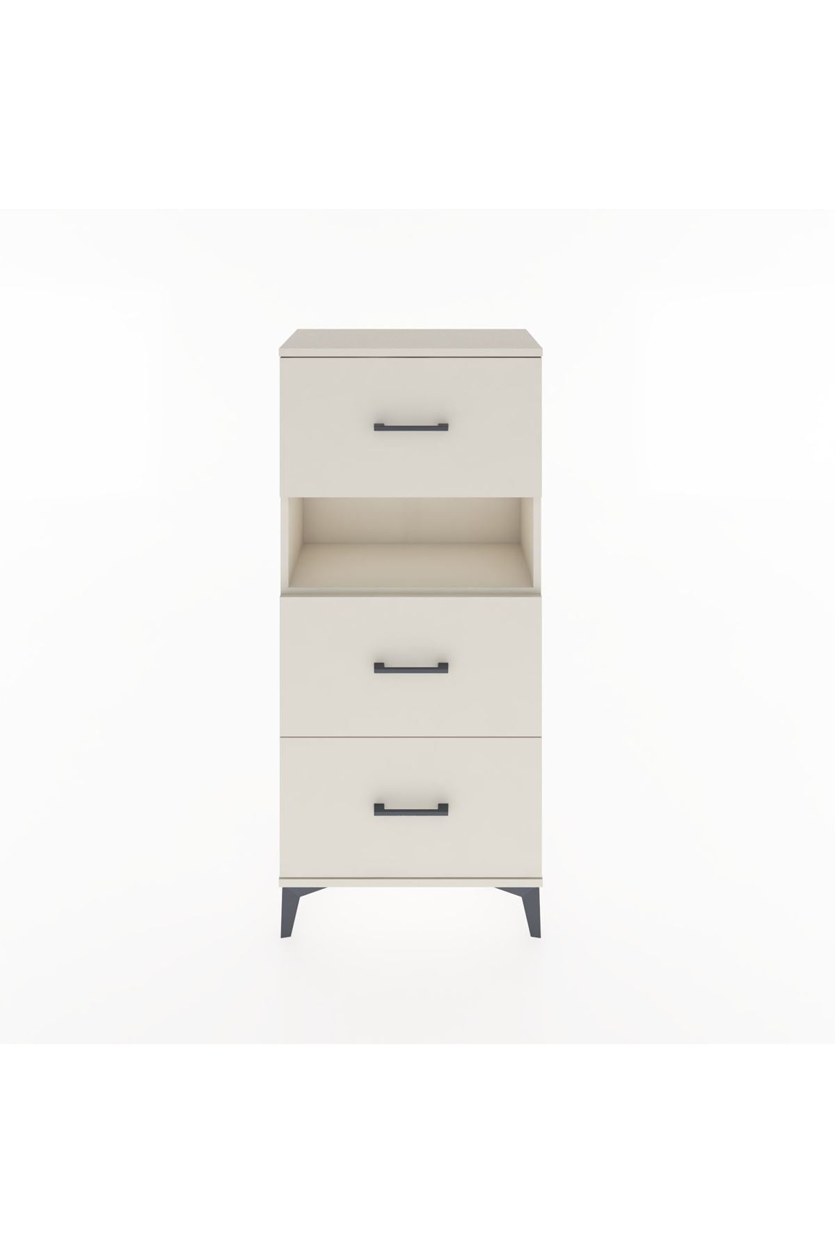 Hyperion Dolap Tek Raflı 3 Çekmeceli 60x44x134 - S50M039V1B