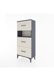 Hyperion Dolap Tek Raflı 3 Çekmeceli 60x44x134 - S50M039V4B