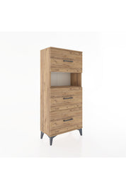 Hyperion Dolap Tek Raflı 3 Çekmeceli 60x44x134 - S50M039V9B