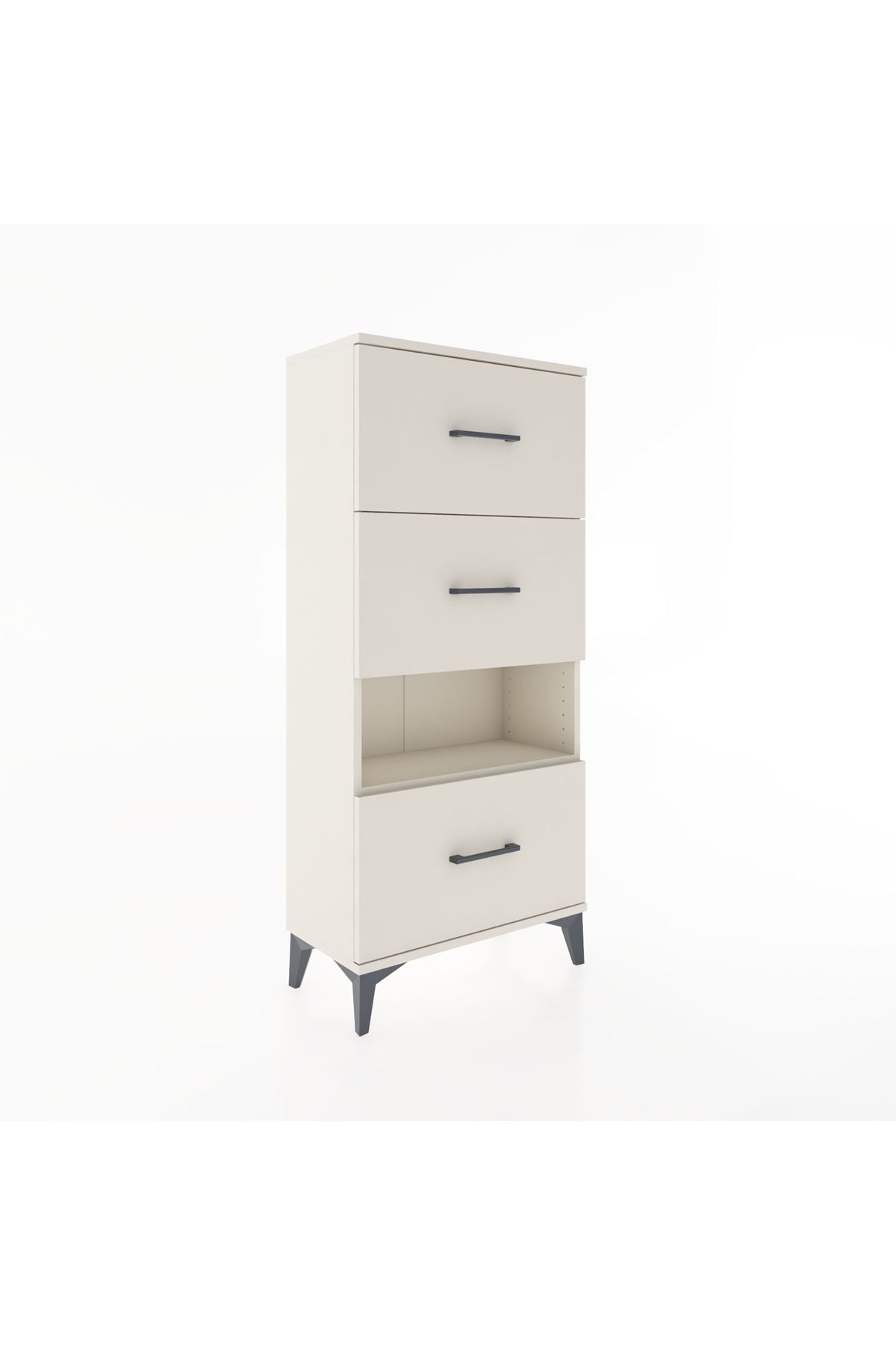 Hyperion Dolap Tek Raflı 3 Çekmeceli 60x44x134 - S50M040V1B
