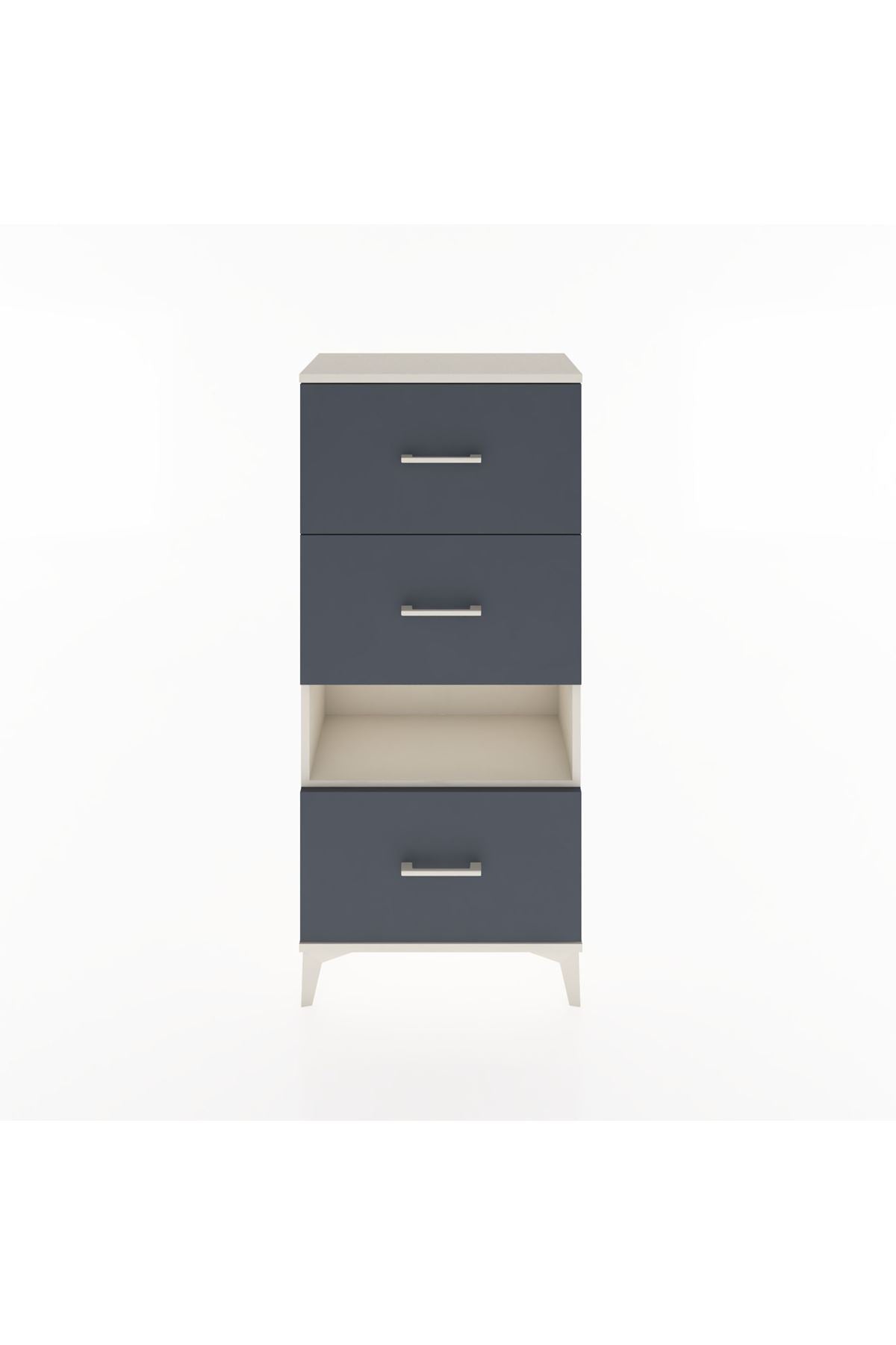 Hyperion Dolap Tek Raflı 3 Çekmeceli 60x44x134 - S50M040V2B