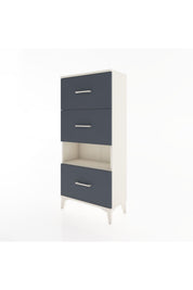 Hyperion Dolap Tek Raflı 3 Çekmeceli 60x44x134 - S50M040V2B