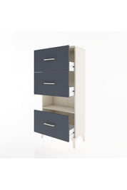 Hyperion Dolap Tek Raflı 3 Çekmeceli 60x44x134 - S50M040V2B