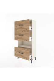 Hyperion Dolap Tek Raflı 3 Çekmeceli 60x44x134 - S50M040V3B