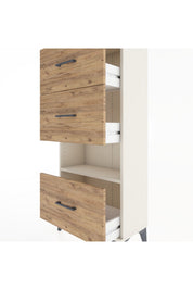 Hyperion Dolap Tek Raflı 3 Çekmeceli 60x44x134 - S50M040V3B