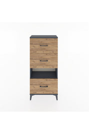 Hyperion Dolap Tek Raflı 3 Çekmeceli 60x44x134 - S50M040V6B