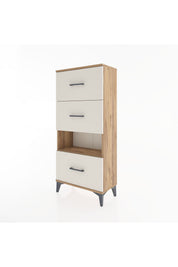 Hyperion Dolap Tek Raflı 3 Çekmeceli 60x44x134 - S50M040V7B