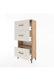 Hyperion Dolap Tek Raflı 3 Çekmeceli 60x44x134 - S50M040V7B