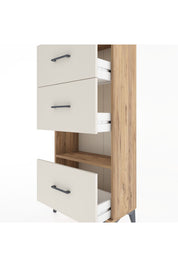 Hyperion Dolap Tek Raflı 3 Çekmeceli 60x44x134 - S50M040V7B