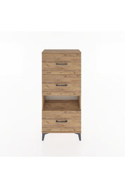 Hyperion Dolap Tek Raflı 3 Çekmeceli 60x44x134 - S50M040V9B