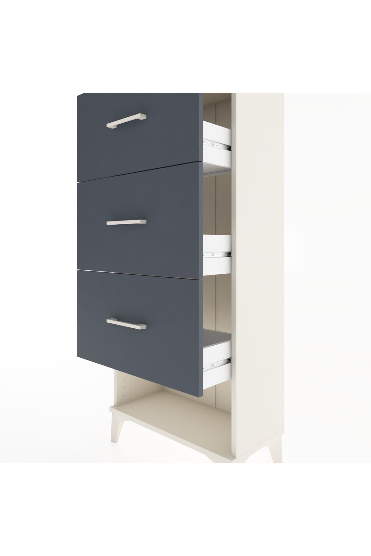 Hyperion Dolap 3 Çekmeceli 60x44x134 Aytaşı-Antrasit