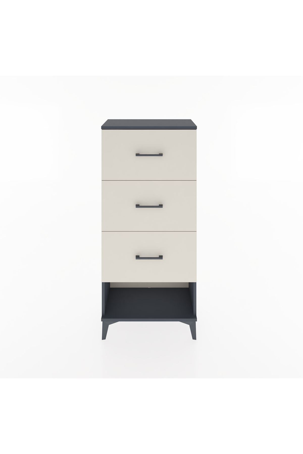 Hyperion Dolap 3 Çekmeceli 60x44x134 Antrasit-Aytaşı