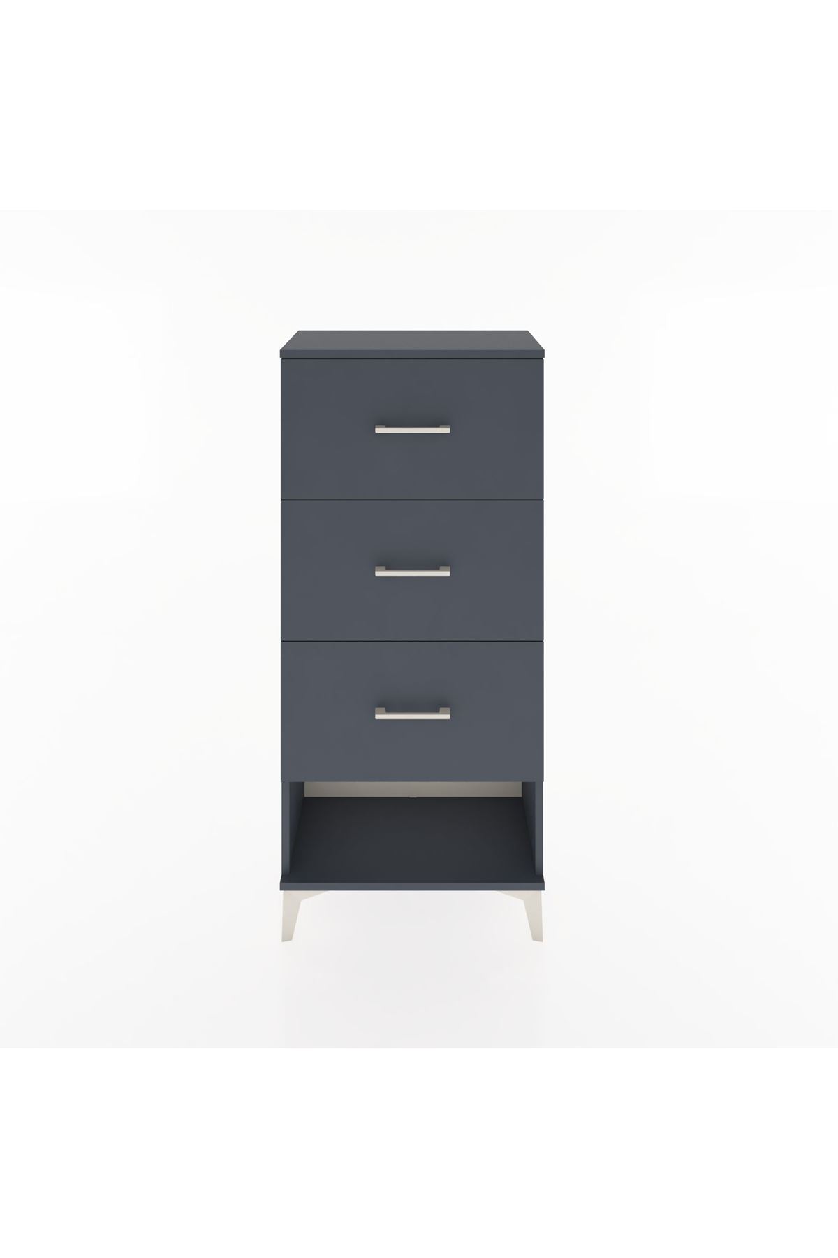 Hyperion Dolap 3 Çekmeceli 60x44x134 Antrasit-Antrasit