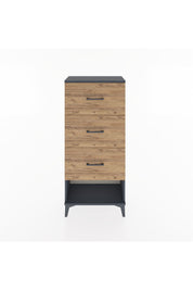 Hyperion Dolap 3 Çekmeceli 60x44x134 Antrasit-Çam