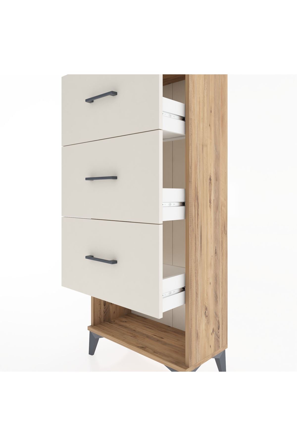 Hyperion Dolap 3 Çekmeceli 60x44x134 Çam-Aytaşı