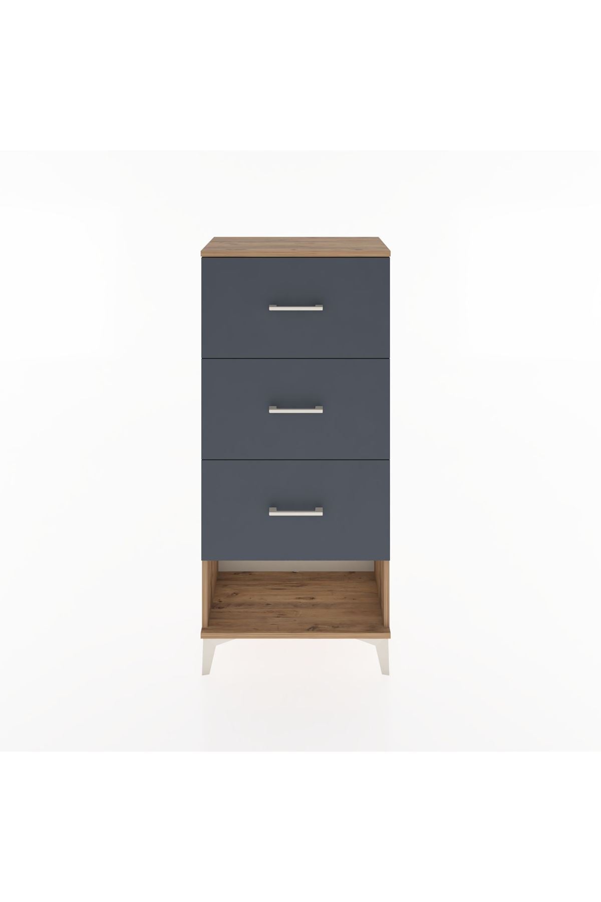 Hyperion Dolap 3 Çekmeceli 60x44x134 Çam-Antrasit