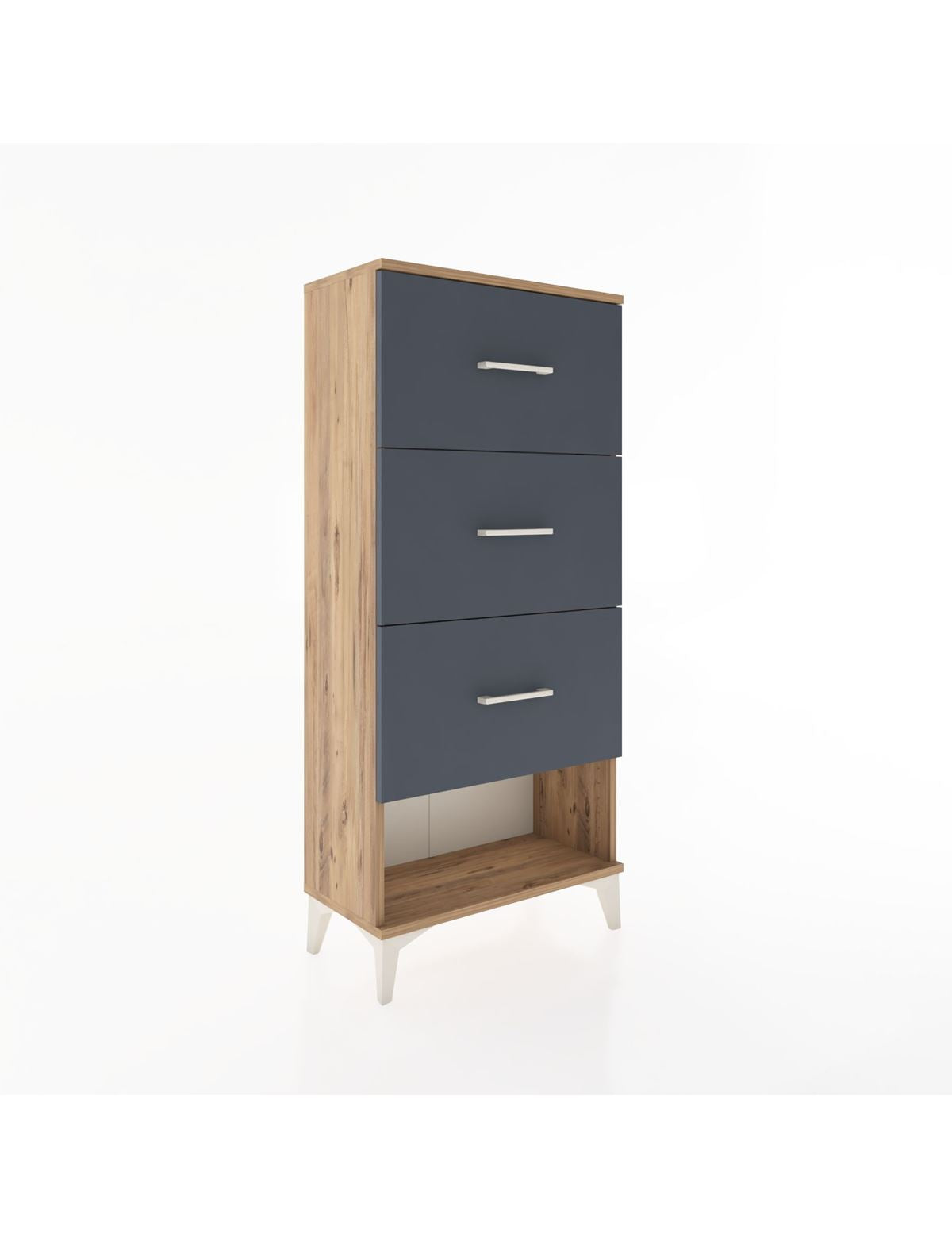 Hyperion Dolap 3 Çekmeceli 60x44x134 Çam-Antrasit