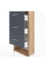 Hyperion Dolap 3 Çekmeceli 60x44x134 Çam-Antrasit